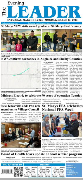 Cover of The Evening Leader