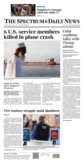 Cover of The Spectrum & Daily News