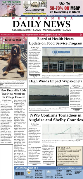 Cover of Wapakoneta Daily News