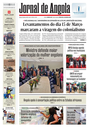 Cover of Jornal de Angola