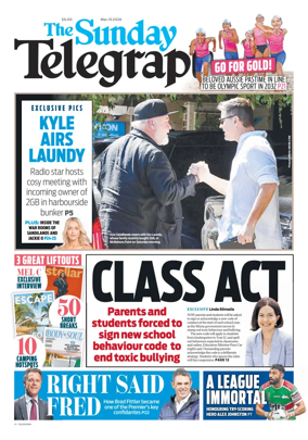 Cover of The Daily Telegraph (Sydney)