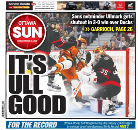 Cover of Ottawa Sun