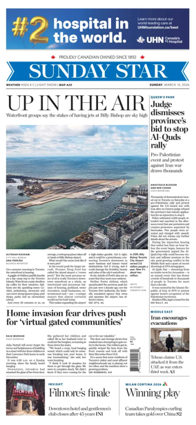 Cover of Toronto Star