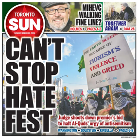 Cover of Toronto Sun