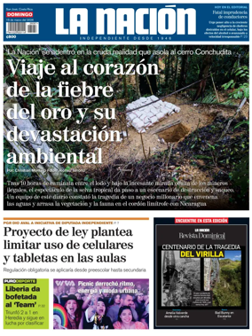 Cover of La Nacion (Costa Rica)