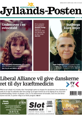 Cover of Jyllands-Posten Sondag