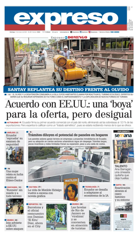 Cover of Diario Expreso