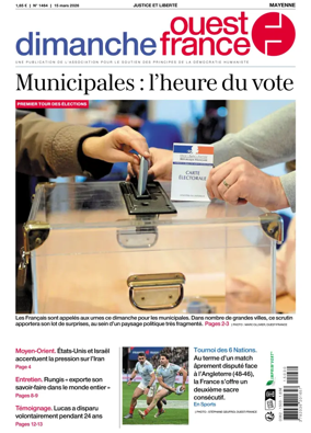 Cover of Dimanche Ouest France (Mayenne)