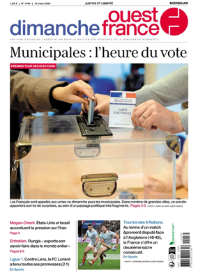 Cover of Dimanche Ouest France (Morbihan)
