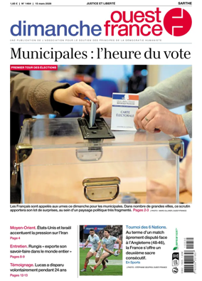 Cover of Dimanche Ouest France (Sarthe)