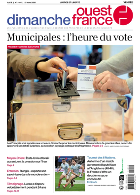 Cover of Dimanche Ouest France (Vendee)