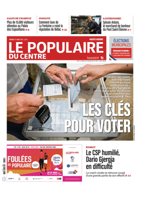 Cover of Le Populaire du Centre (Haute-Vienne)