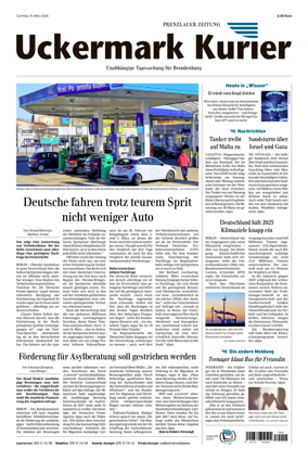 Cover of Prenzlauer Zeitung