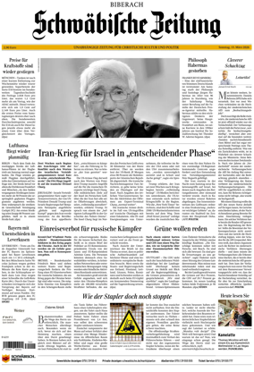 Cover of Schwabische Zeitung (Biberach)