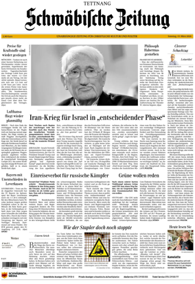 Cover of Schwabische Zeitung (Tettnang)