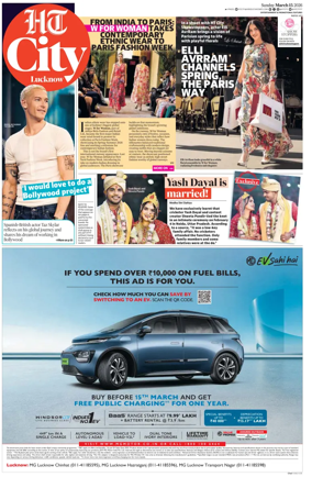 Cover of Hindustan Times (Lucknow) - Live