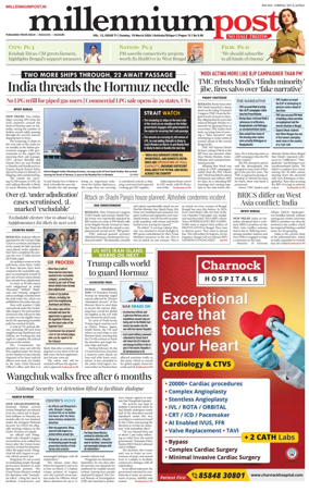 Cover of Millennium Post (Kolkata)