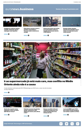 Cover of Euronews Business (Portuguese)
