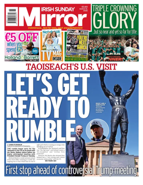 Cover of Irish Sunday Mirror