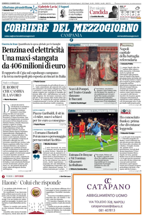 Cover of Corriere del Mezzogiorno (Campania)