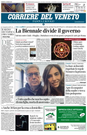 Cover of Corriere del Veneto (Padova e Rovigo)