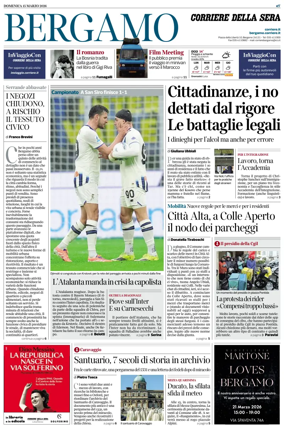 Cover of Corriere della Sera (Bergamo)