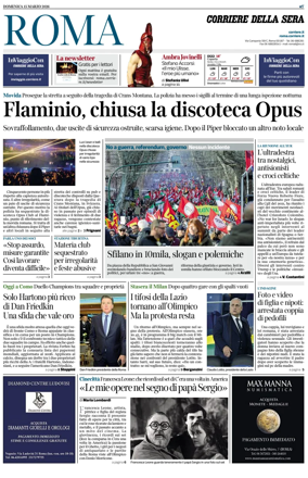 Cover of Corriere della Sera (Roma)