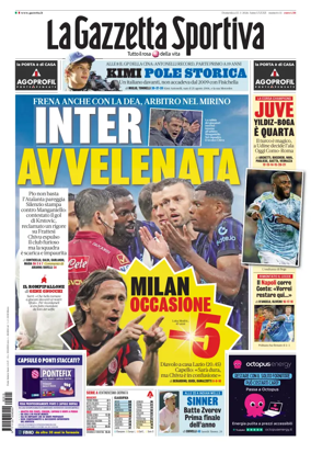 Cover of La Gazzetta dello Sport - Roma