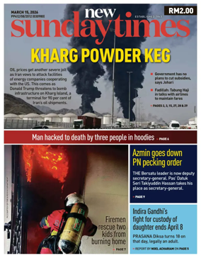 Cover of New Straits Times
