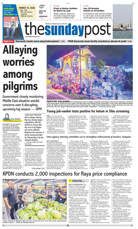 Cover of The Borneo Post (Sarawak)