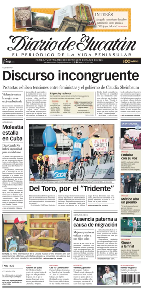 Cover of Diario de Yucatan