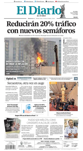 Cover of El Diario de Juarez