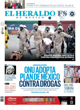 Cover of El Heraldo de Mexico