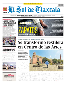 Cover of El Sol de Tlaxcala