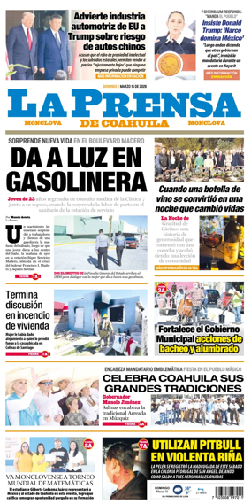 Cover of La Prensa de Coahuila