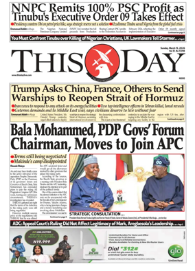 Cover of THISDAY