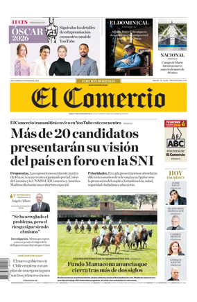 Cover of Diario El Comercio