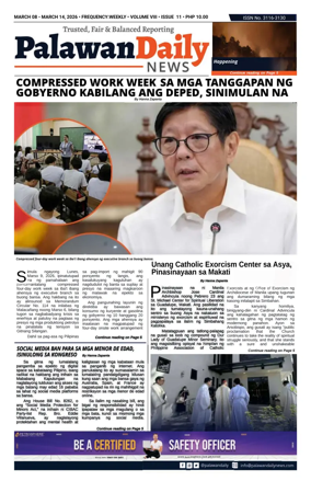 Cover of Palawan Daily News