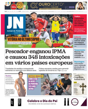 Cover of Jornal de Noticias