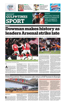 Cover of Gulf Times Sport