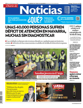 Cover of Diario de Noticias (Spain)