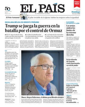 Cover of EL PAIS primera edicion