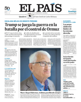 Cover of EL PAIS Catalunya