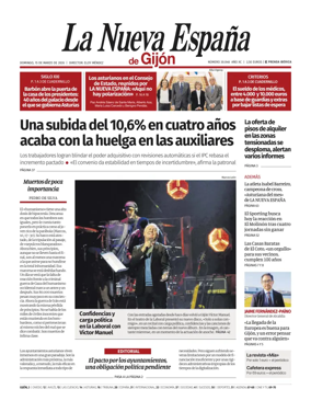 Cover of La Nueva Espana (Gijon)