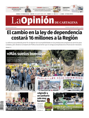 Cover of La Opinion de Murcia (Cartagena)