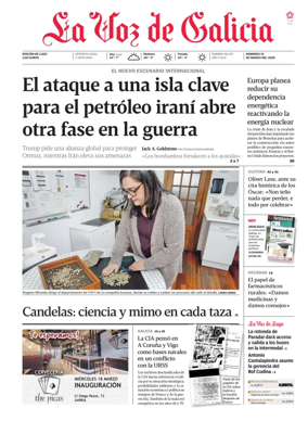 Cover of La Voz de Galicia (Lugo)