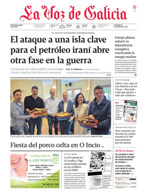 Cover of La Voz de Galicia (Monforte)