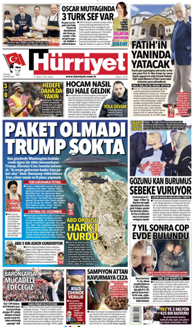Cover of Hurriyet