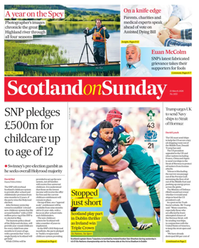 Cover of Scotland on Sunday