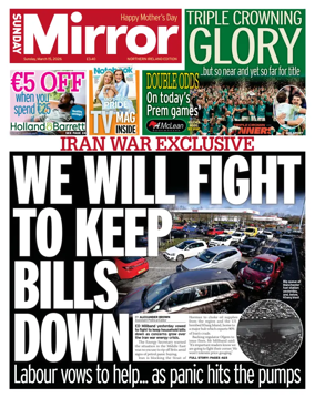 Cover of Sunday Mirror (Northern Ireland)